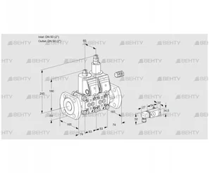 VCS3E50F/50F05NLWR/-2PP/PPPP (88104257) Сдвоенный газовый клапан Kromschroder