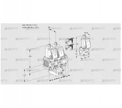 VCH2E40R/40R05FNHEVWR6/PPPP/PPBS (88107839) Клапан с регулятором расхода Kromschroder