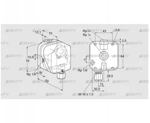 DG 50U-3N (84447386) Датчик-реле давления газа Kromschroder