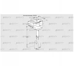 IBH80W01A/40A2D (88301961) Дроссельная заслонка Kromschroder