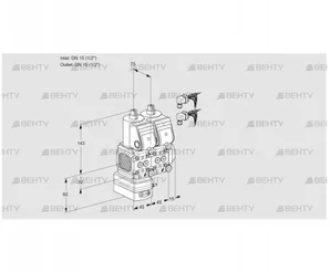 VCD1E15R/15R05FD-50NKR6/PPPP/PPPP (88105733) Регулятор давления Kromschroder