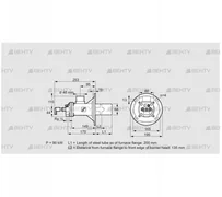 BIOA 65HM-200/135-(72)D (84022526) Газовая горелка Kromschroder