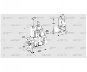 VCS665F05NNWR3E/PPZ-/PPPP (88206574) Сдвоенный газовый клапан Kromschroder