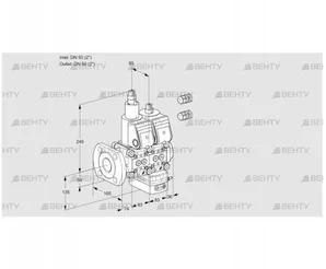 VCG3E50F/50R05LGEWR3/PPPP/PPPP (88105155) Клапан с регулятором соотношения Kromschroder