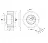 Центробежный вентилятор ebmpapst R2D160AC0213