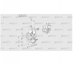 VAG115R/NWBE (88001428) Газовый клапан с регулятором соотношения Kromschroder