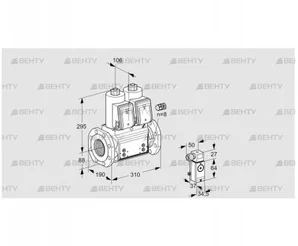 VCS780F05NNWR3B/PPPP/P2PP (88206607) Сдвоенный газовый клапан Kromschroder