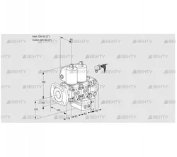 VCG3E50F/50R05NGEVWL/PPPP/PPPP (88107527) Клапан с регулятором соотношения Kromschroder